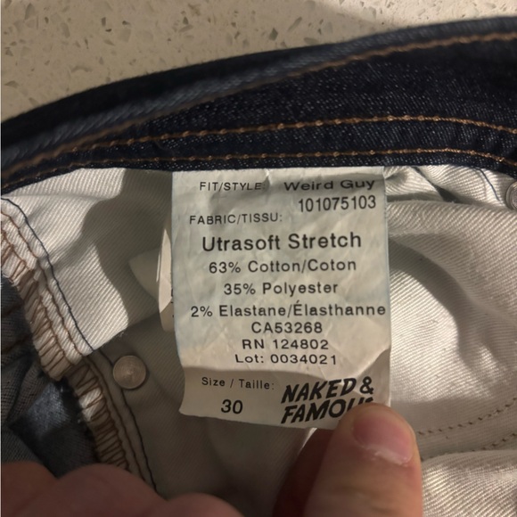 Naked and Famous Weird Guy Ultrasoft Stretch Jeans - Picture 2 of 3